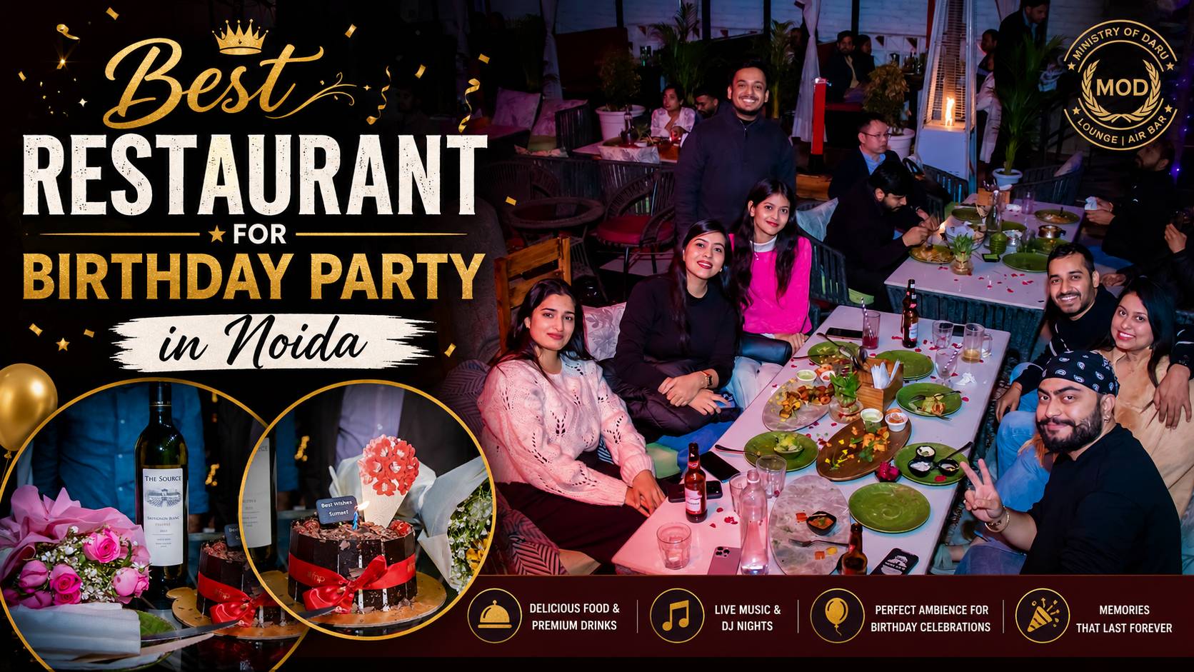 Best Restaurant for Birthday Party in Noida – Complete Guide for an Unforgettable Celebration