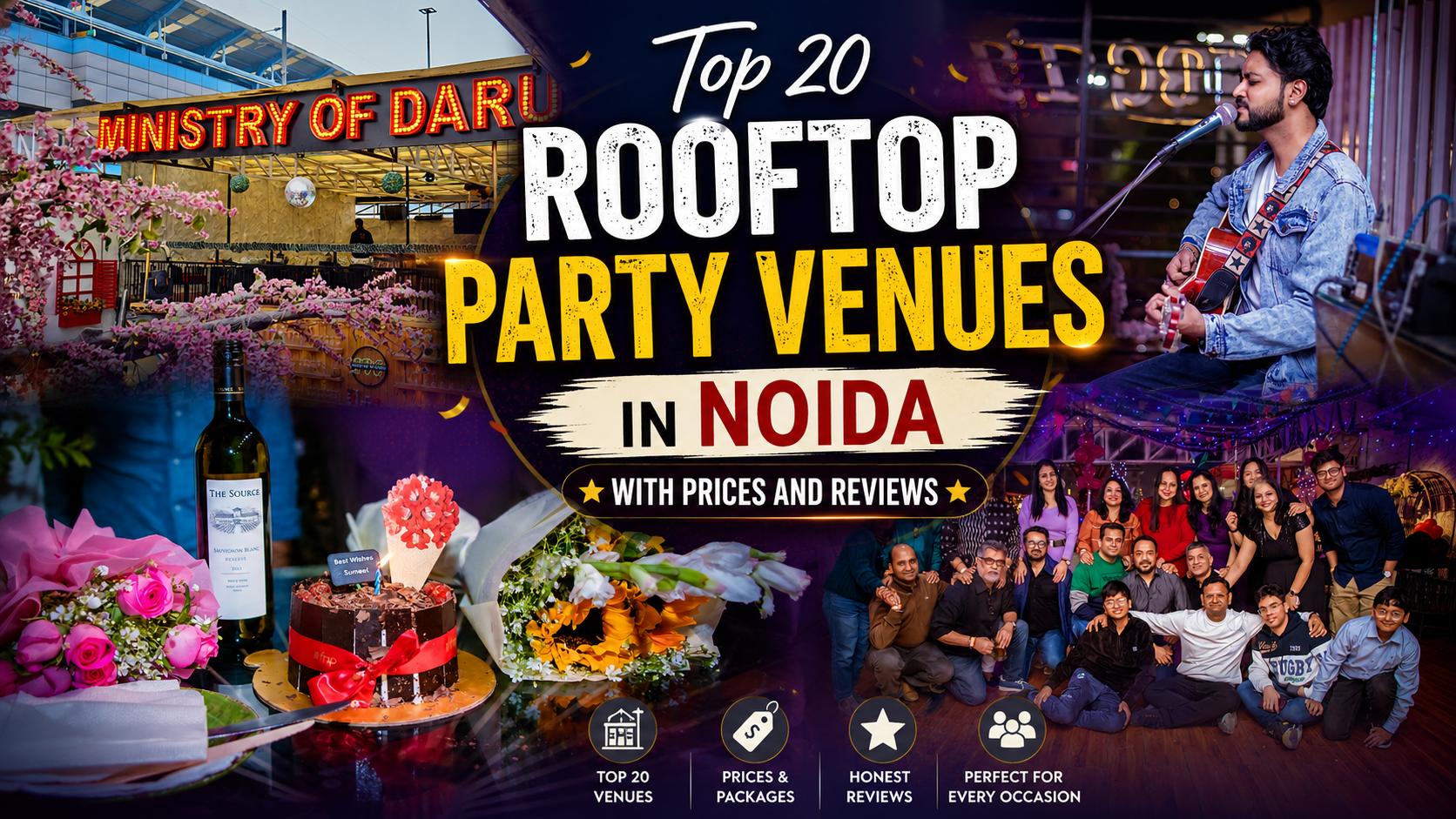 Top 20 Rooftop Party Venues in Noida with Prices and Reviews