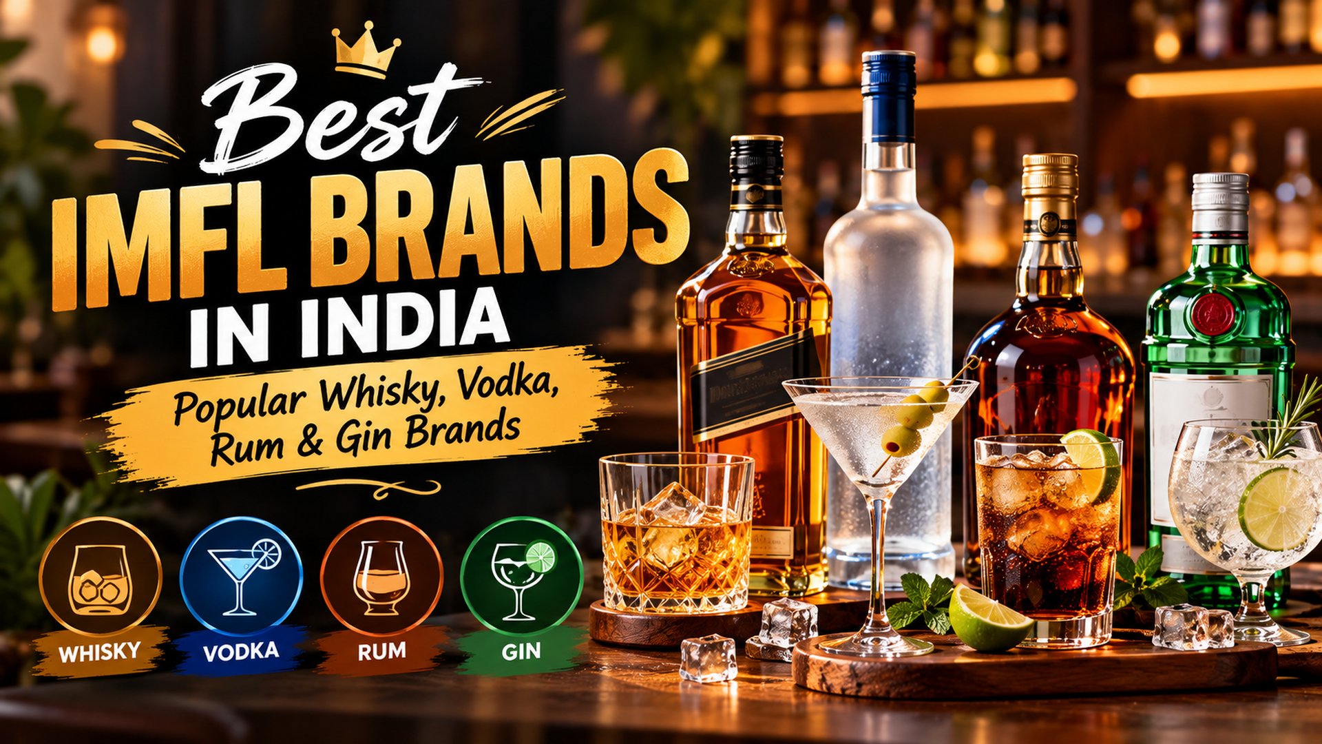 Best IMFL Brands in India: Popular Whisky, Vodka, Rum & Gin Brands